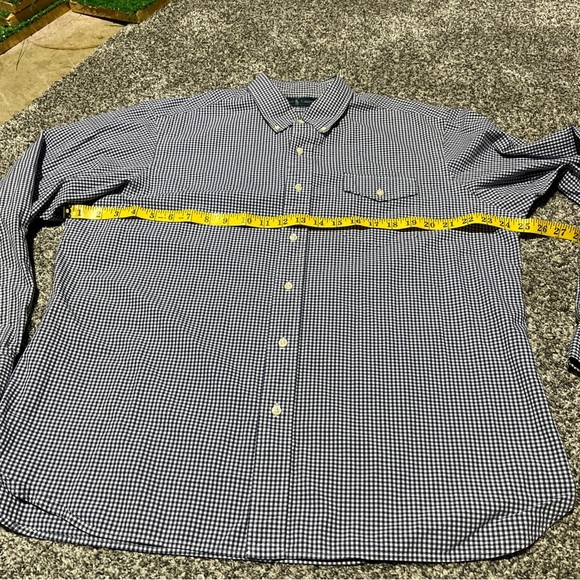 Ralph Lauren Shirt Men XL Blue Gingham Check Button Down Oxford Front Pocket - Picture 4 of 8